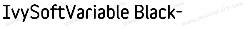 IvySoftVariable Black字体转换